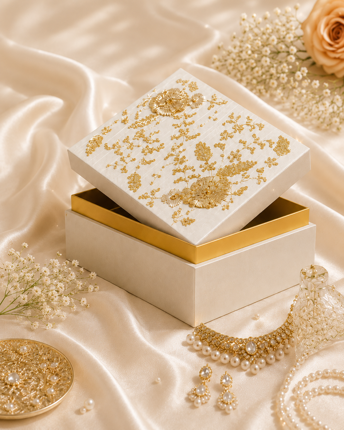 Bridal Ivory Kalire  Box