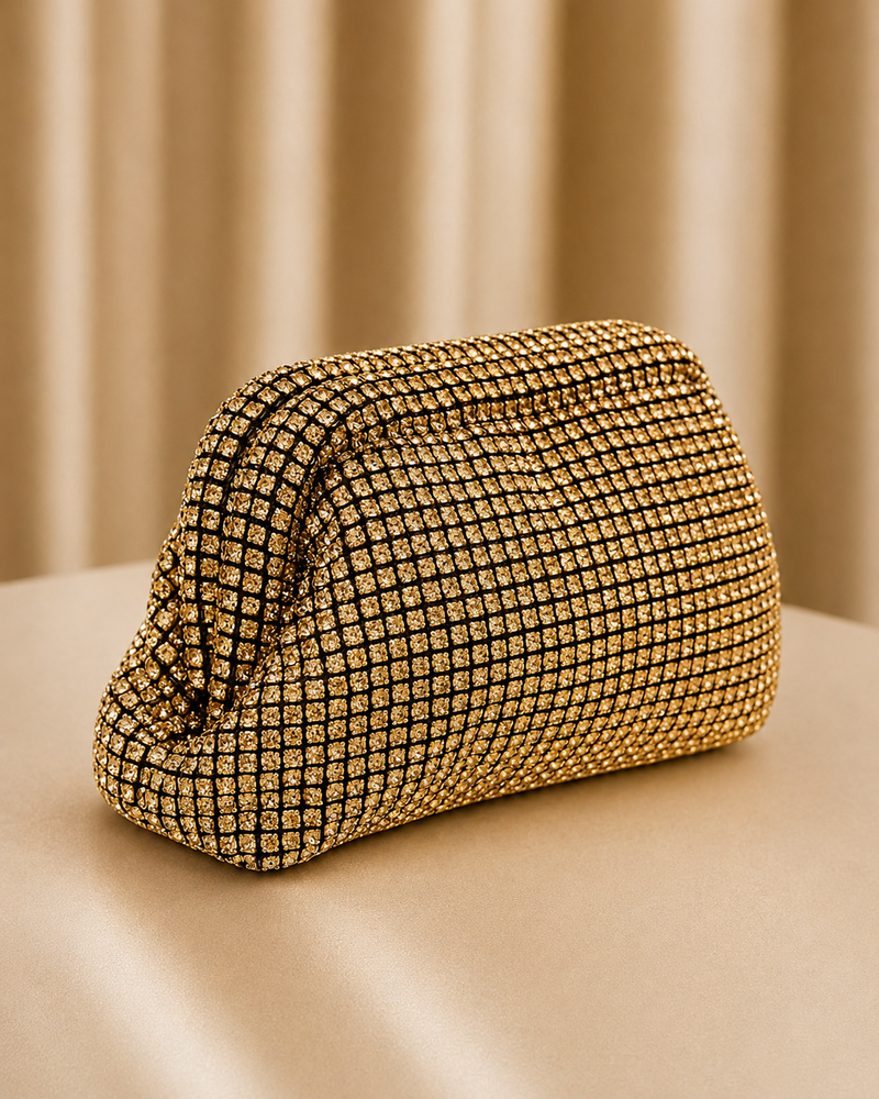Zeenat Gold Bag