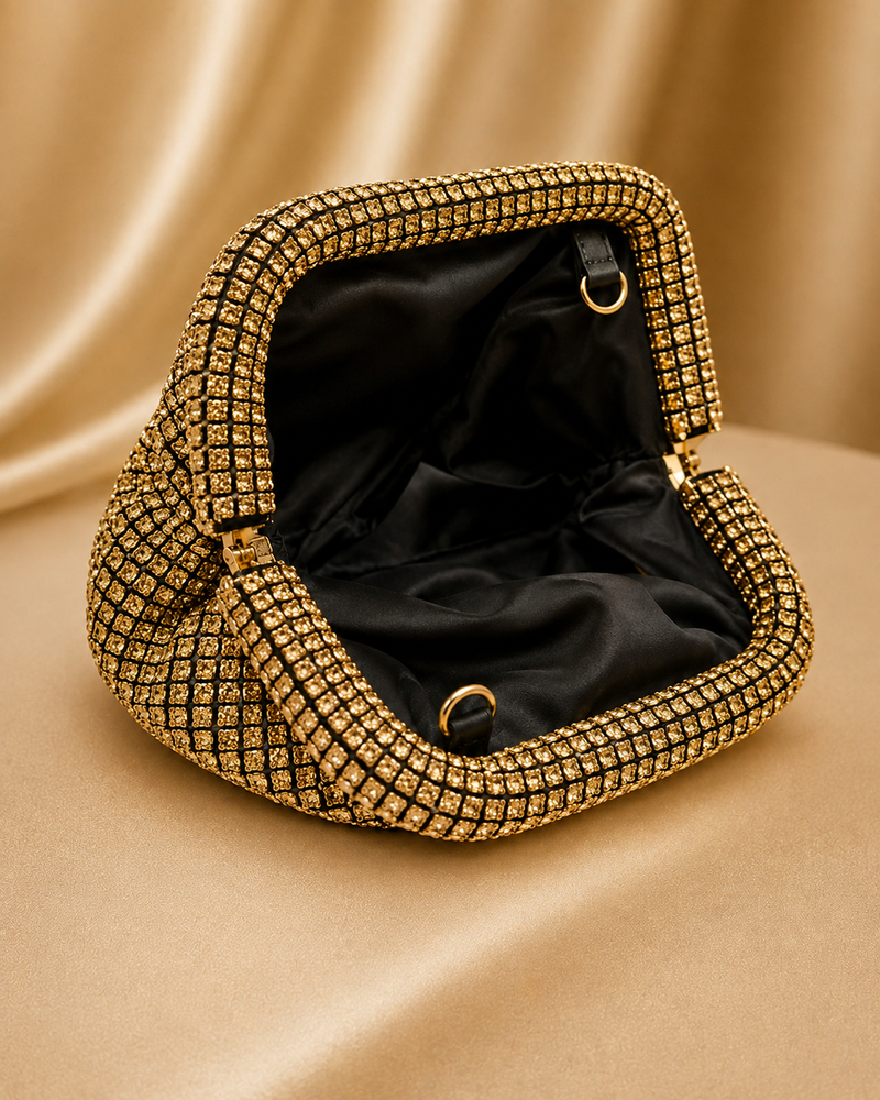 Zeenat Gold Bag