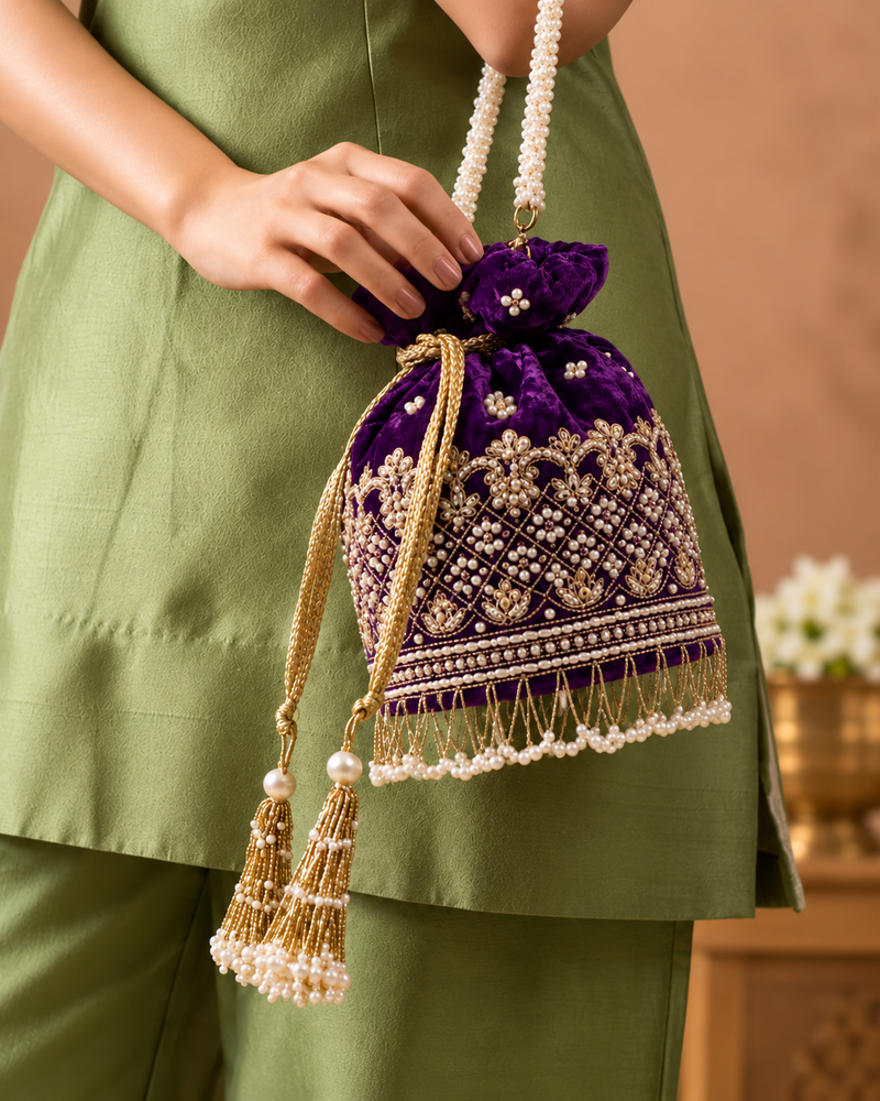 Gulab Purple Potli