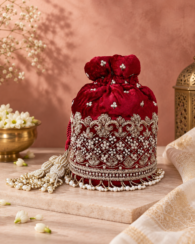 Gulab Red Potli