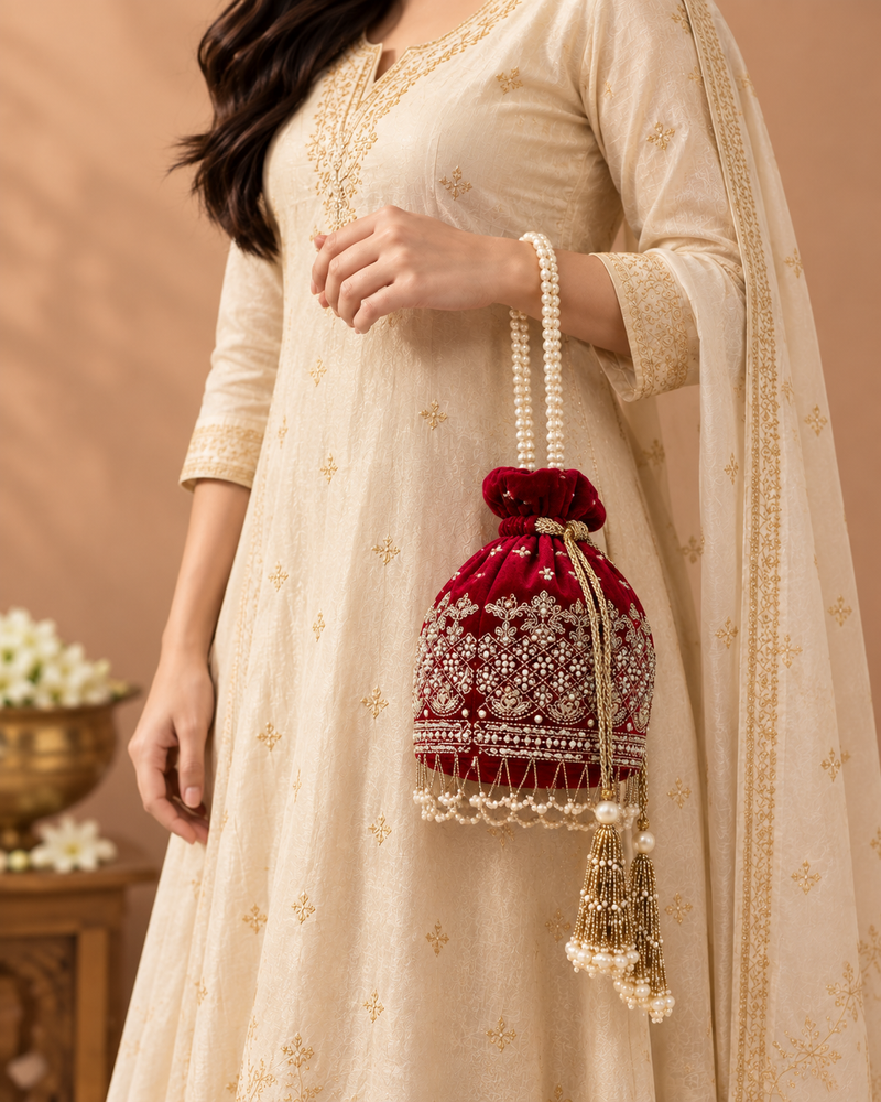 Gulab Red Potli