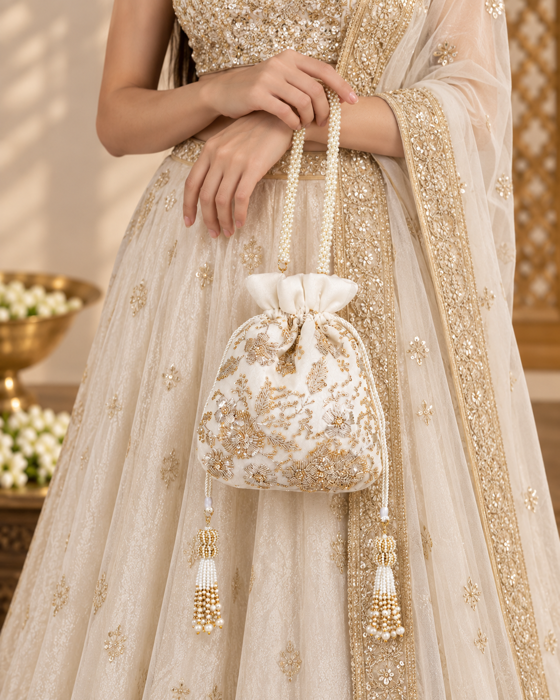 Maharani Potli | White