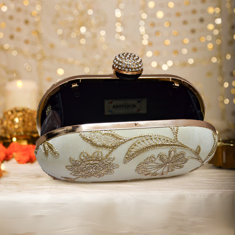 Raas Ivory Clutch