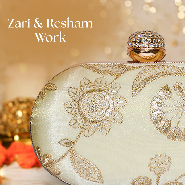 Raas Ivory Clutch