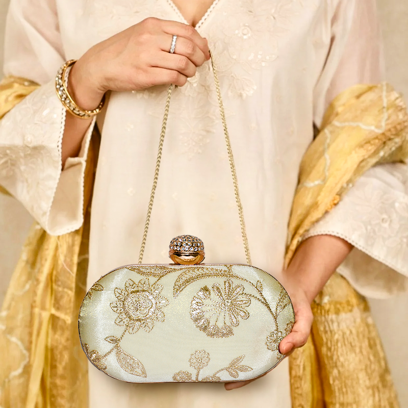 Raas Ivory Clutch