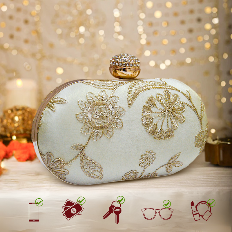 Raas Ivory Clutch