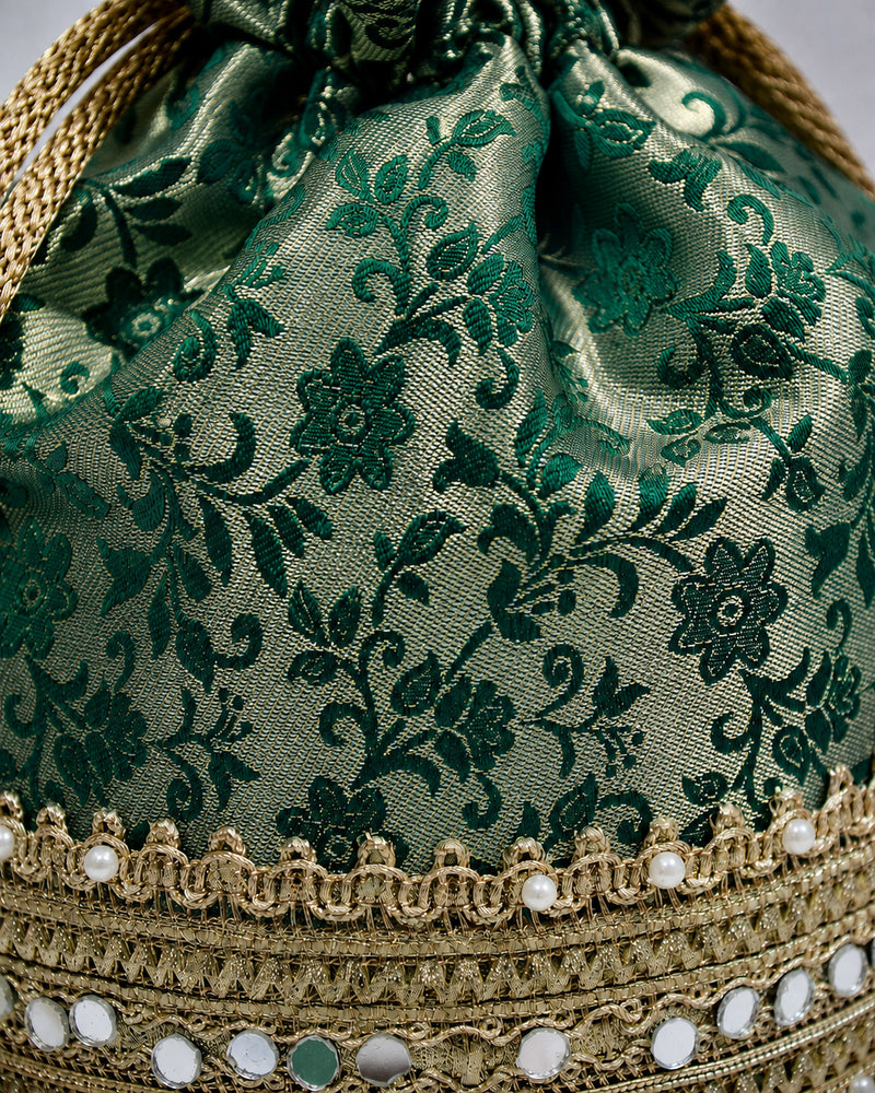 Gulnaar Green Potli
