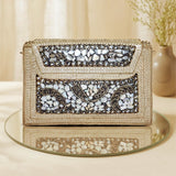 Bohemia Metal Envelope Clutch | Golden