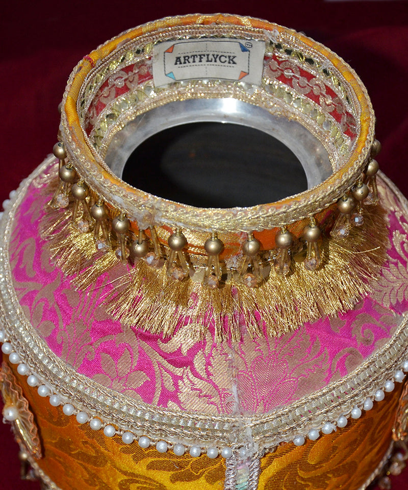 Pink & Gold Satrangi Jaago Matka