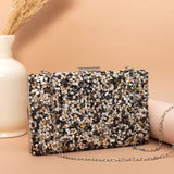 Gravel Stone Clutch | Black