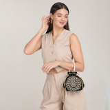 Maira Zardozi Pearl Green Potli