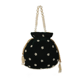 Maira Zardozi Pearl Green Potli