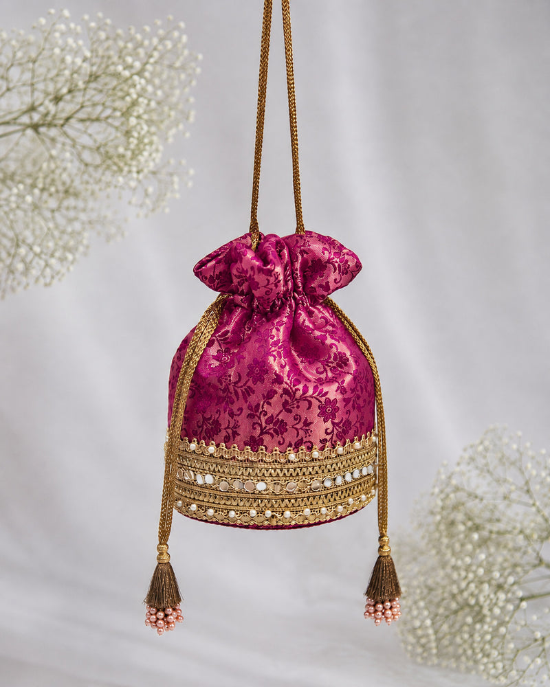 Gulnaar Fuchsia Potli