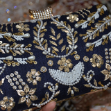 Pillow Zari Clutch | Blue