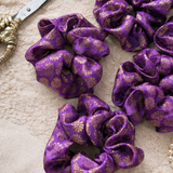 Banarasi Scrunchies | Purple