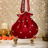 Raas Zardozi Red Potli
