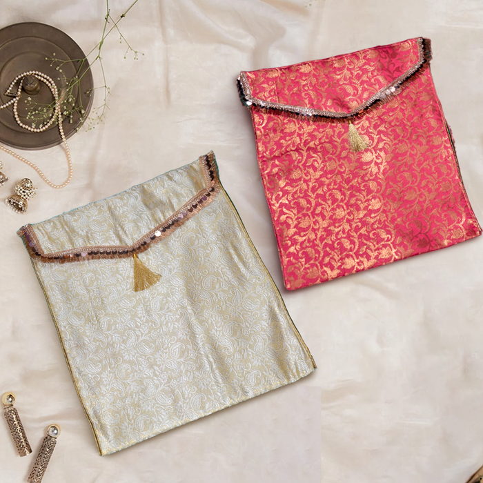 Suit / Saree Cover - Golden Peach (Pack of 2)