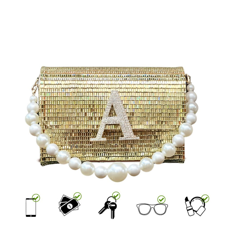 Dazzle Alphabeto - Gold - ArtFlyck