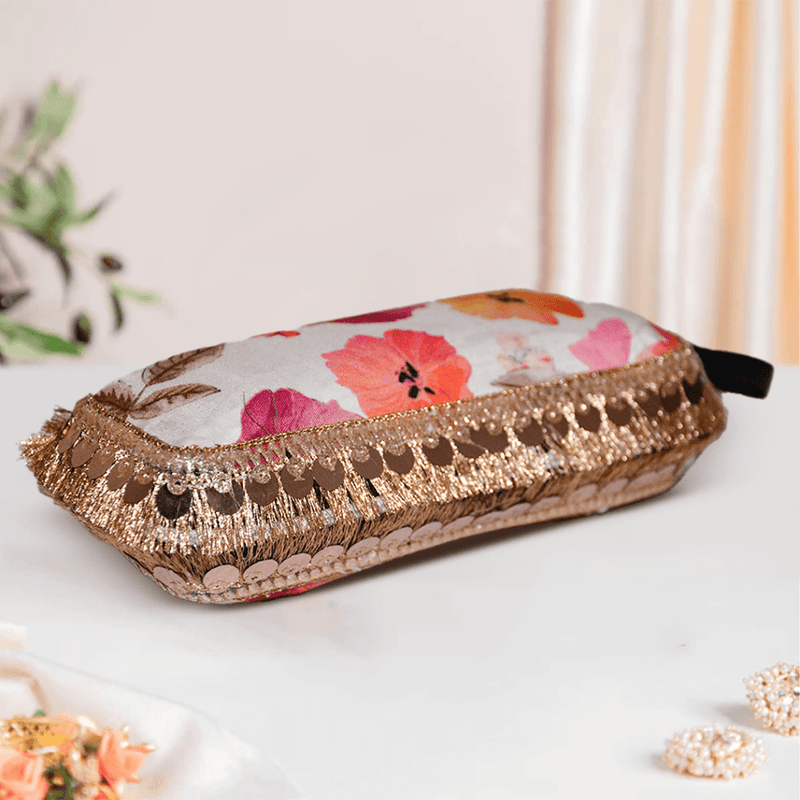 Modal Rectangular Sunglasses Case | Pink Bloom - ArtFlyck