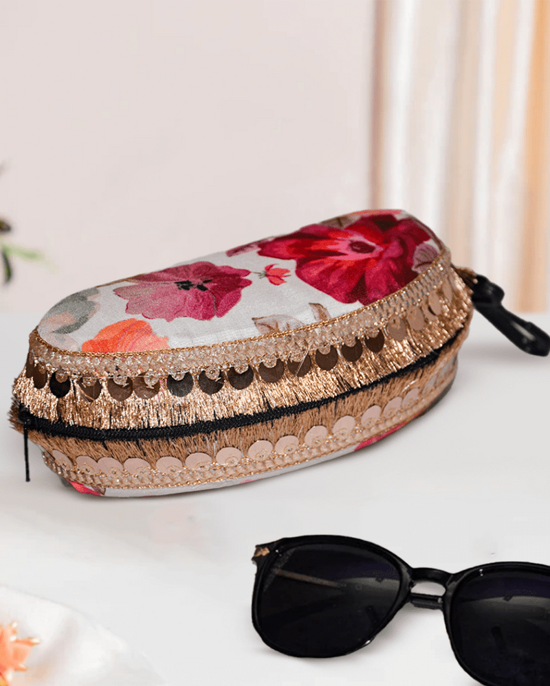 Modal Sunglasses Case | Pink Bloom - ArtFlyck