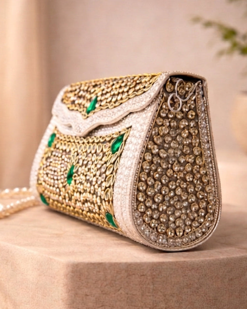 Sitara Emerald Clutch