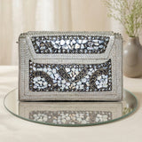 Bohemia Metal Envelope Clutch | Silver