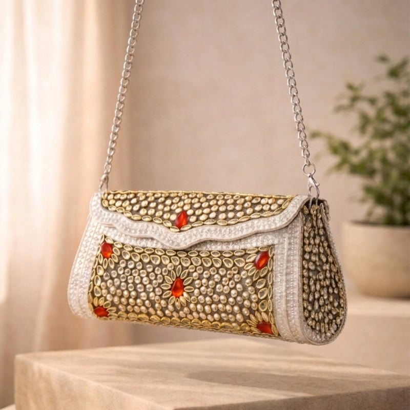 Sitara Ruby Clutch