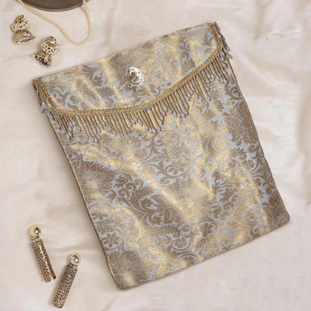 Suit / Saree Cover - Golden Pearl