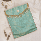 Suit / Saree Cover - Mint Pearl - ArtFlyck