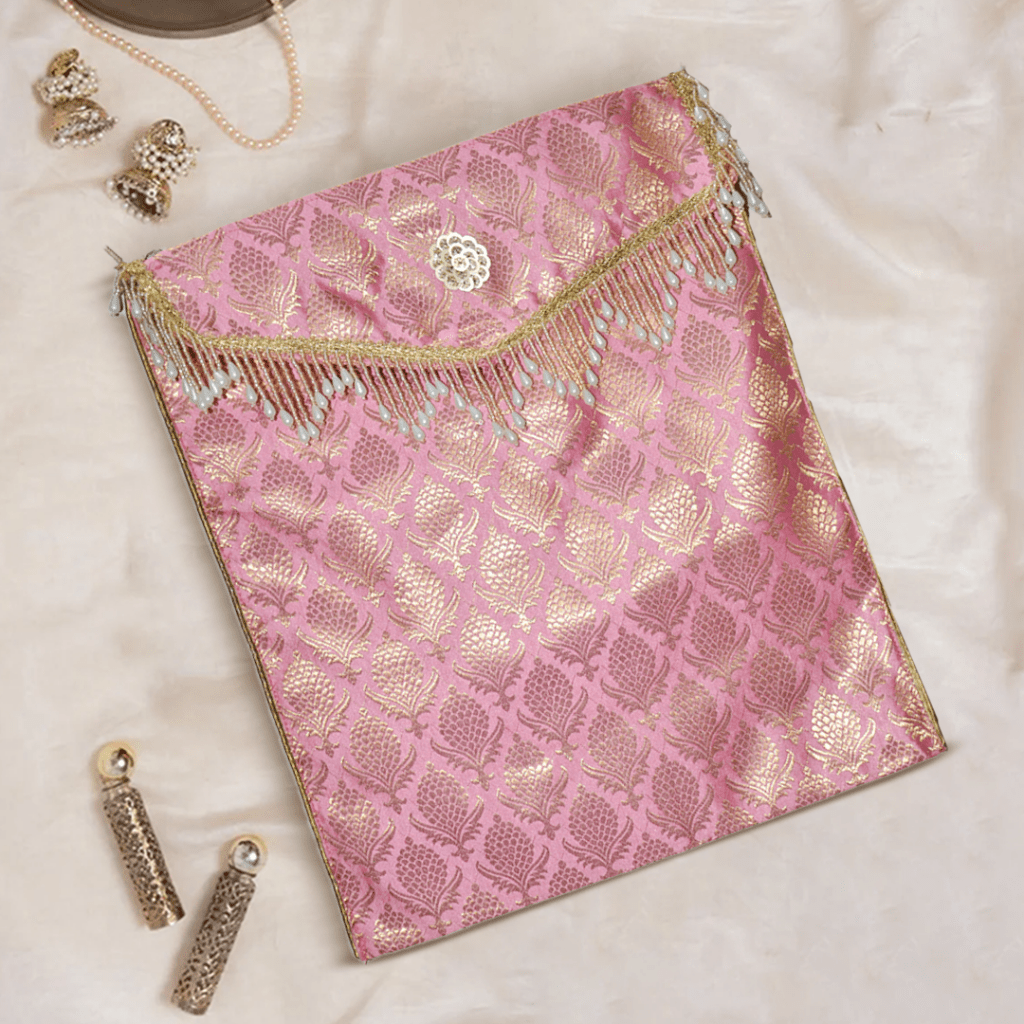 Suit / Saree Cover - Pink Pearl