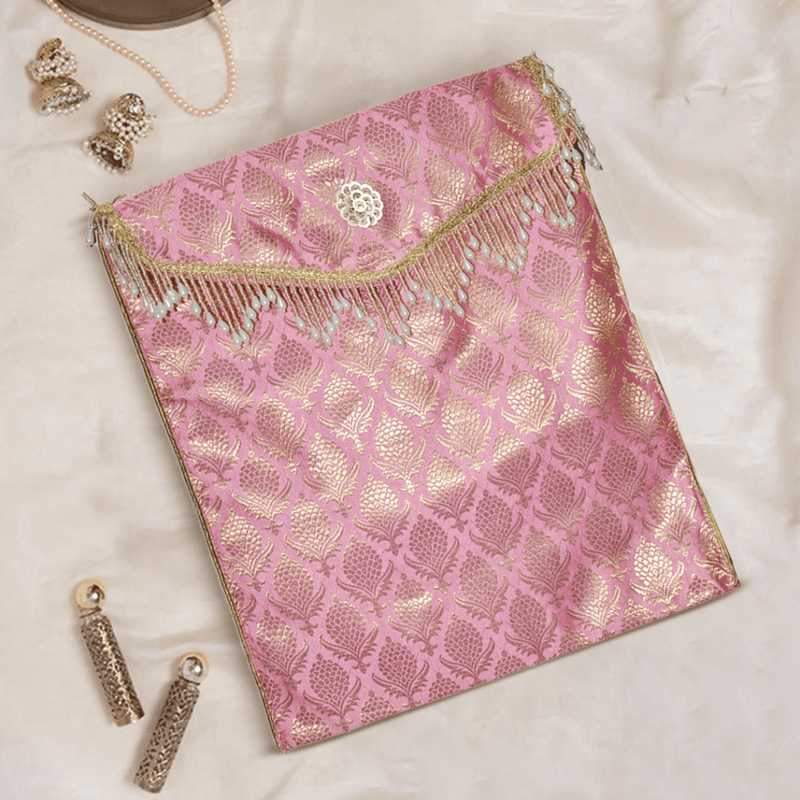 Suit / Saree Cover - Pink Pearl - ArtFlyck
