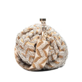 Golden-Silver Zig Zag Batua