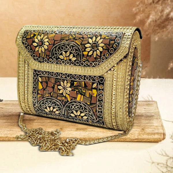 Bohemia-Style Clutch | Gold Colour - ArtFlyck