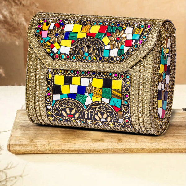 Bohemia-Style Clutch | Multi Colour - ArtFlyck