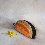 Brocade Silk Sunglasses Case | Mustard - ArtFlyck