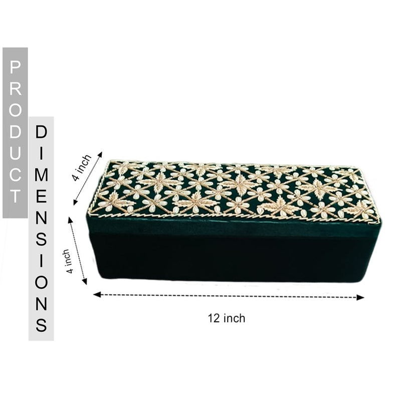 Emerald Green Bangle Choora Box - ArtFlyck