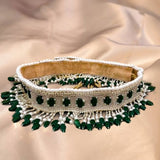 Emerald Green Saree Belt - ArtFlyck