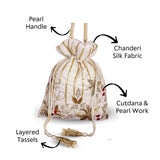 Gulaab Embellished Potli - ArtFlyck
