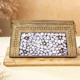 Pebble Metallic Clutch | Gold Colour - ArtFlyck