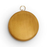 Round Zari Embroidered Pearl Bridal Clutch | Mustard - ArtFlyck
