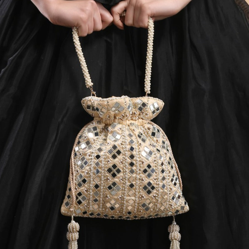 Sheesh Mahal Embellished Potli
