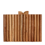 Wooden Textured Clutch - ArtFlyck